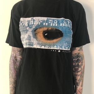 VINTAGE 90s X-Files Shirt Alien TV Show Cult